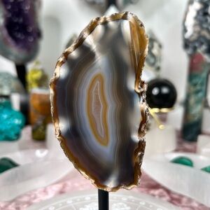 Polished Agate on Stand 🍁🌅🍁 PAS3